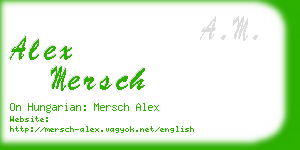 alex mersch business card